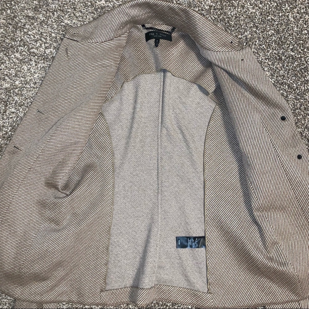 rag & bone Tan Herringbone Blazer - Picture 3 of 10